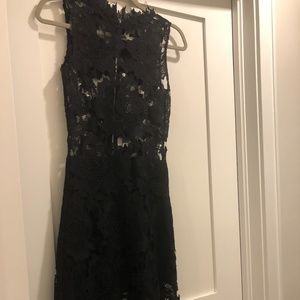 Black floral dress cut outs
